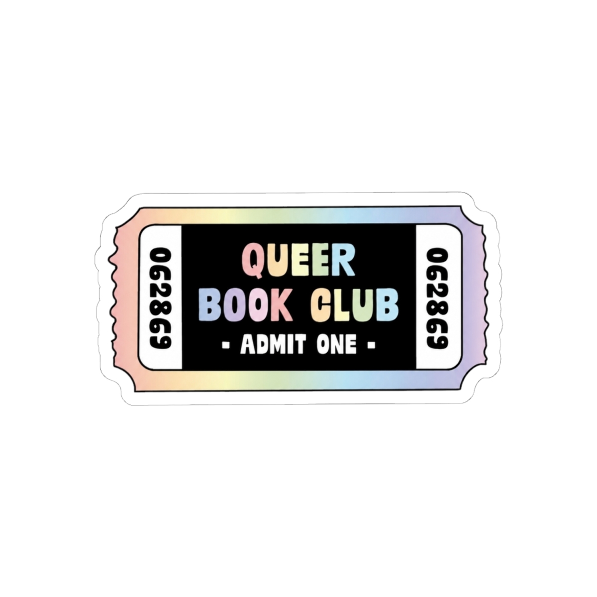 Queer Book Club Ticket Sticker | Emily Wilde - alternate angle 1, merchandise
