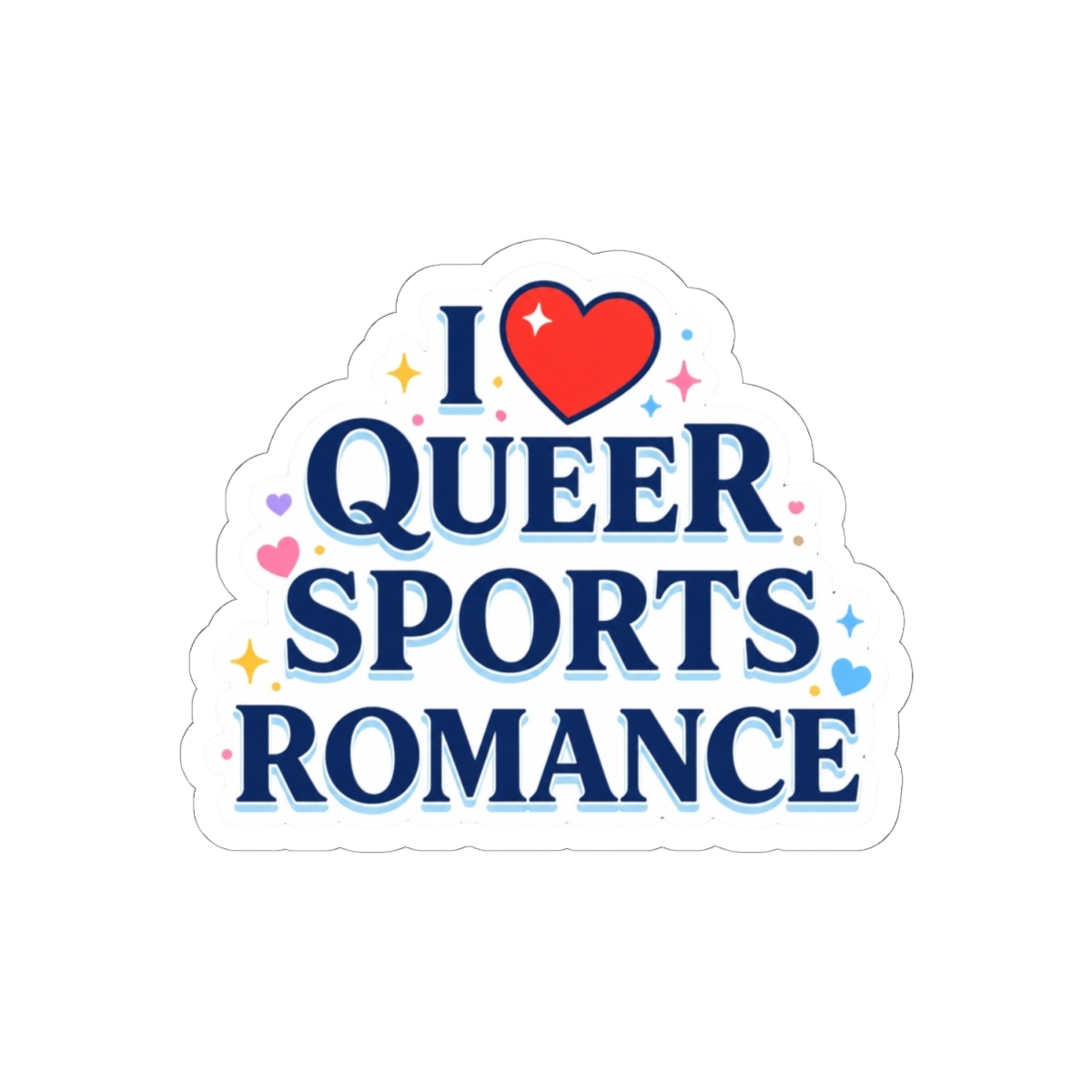 I Love Queer Sports Romance Sticker | Emily Wilde - alternate angle 1, merchandise